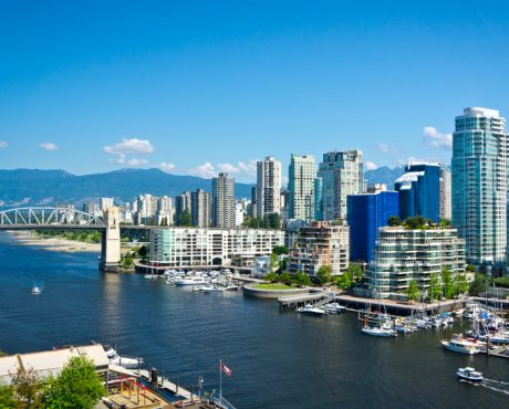 Beautiful view of Vancouver, British Columbia, Canada