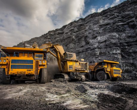 Coal production at one of the open fields