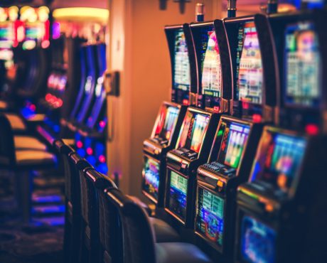 Rows of Casino Slot Machines
